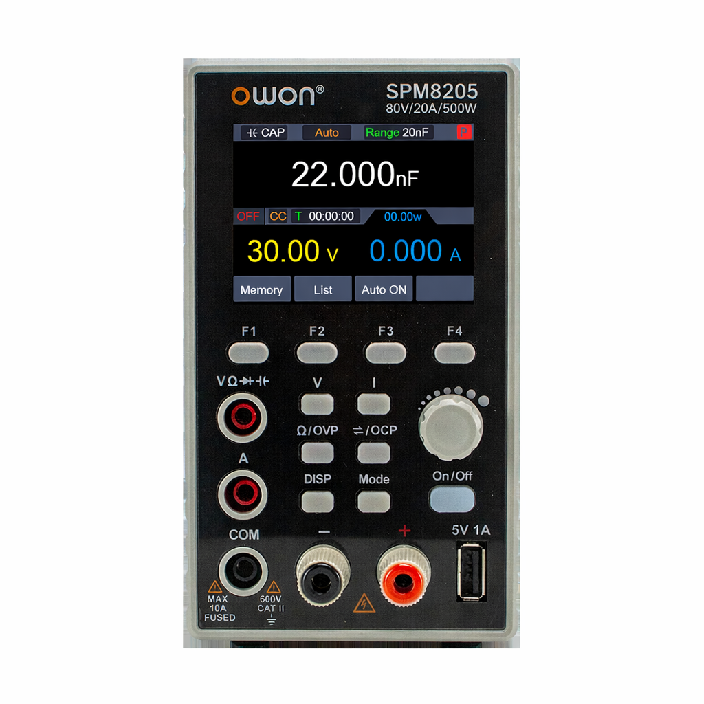 OWON SPM8205 80V 20A 500W Programmable DC Power Supply