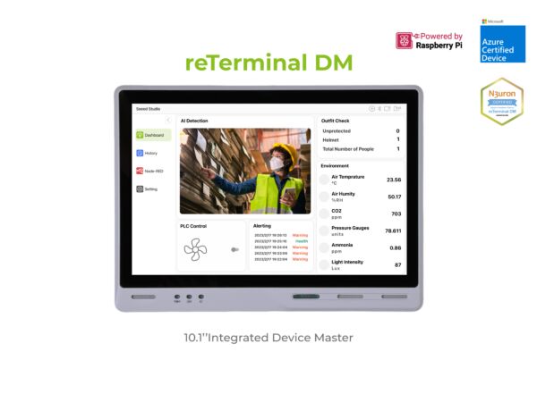 Seeed Studio reTerminal DM 10.1-inch Industrial HMI (CM4108032, Camera & PoE)