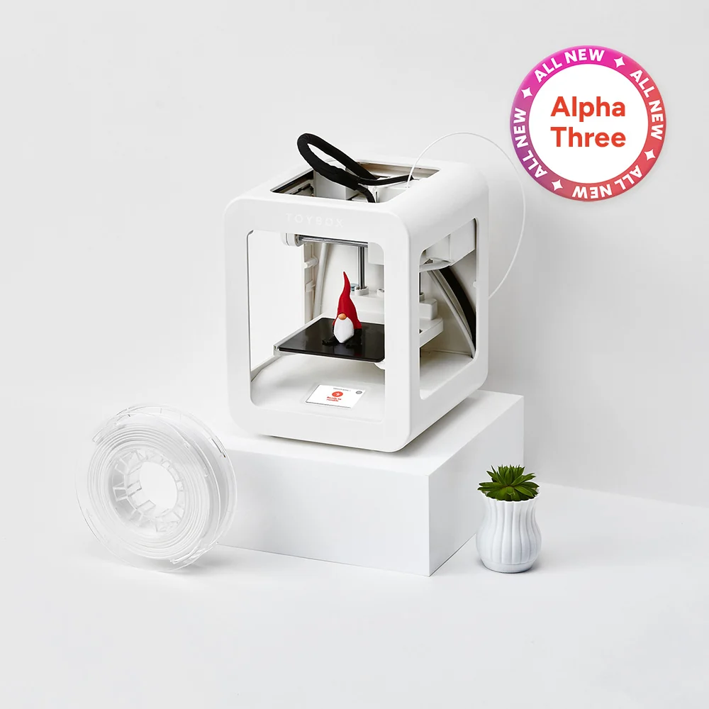 Toybox Alpha Three 3D Printer Starter Bundle (B0FTBPSW2C)